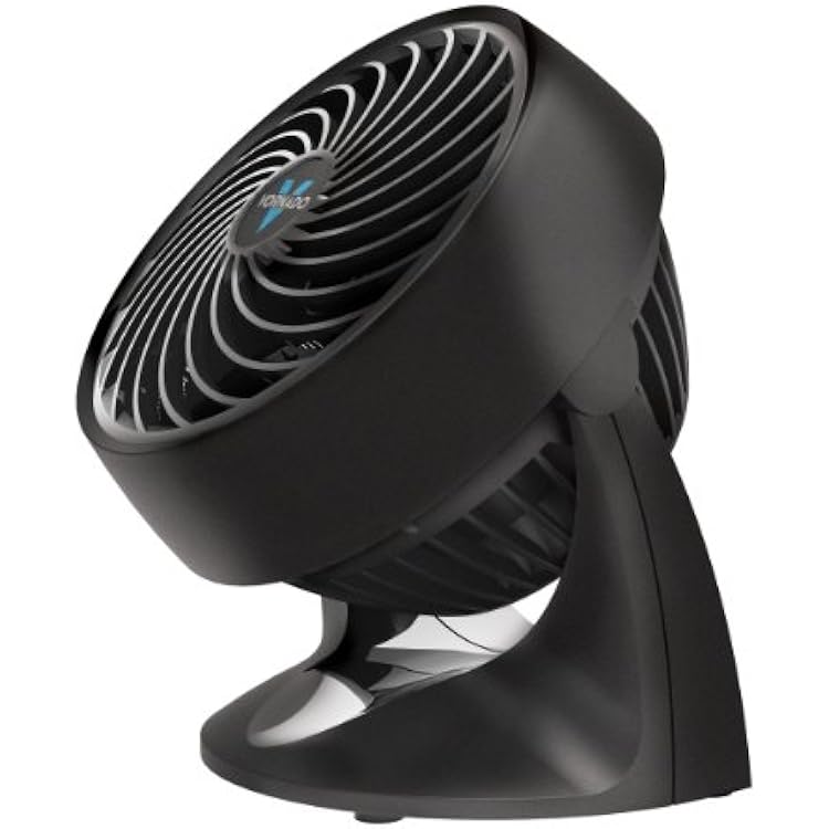 Vornado 133 Small Room Air Circulator Fan, 2 Speeds, Adjustable Head, Table Fan for Desk, Nightstand, Black
