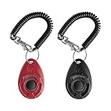 HKDGYHON Dog Training Clickers, Portable Pet Clickers for Training with Wrist Strap, Clicker Trainin