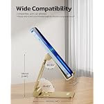 Nulaxy Full Aluminum Dual Folding Cell Phone Stand for Desk, Gold - Image 2