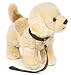 Uni-Toys - Golden Retriever Welpe, stehend (mit Leine) - 22 cm (Höhe) - Plüsch-Hund, Haustier - Plüschtier, Kuscheltier