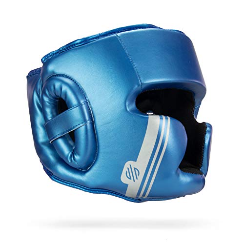 Sanabul Core Series Boxing Mma Kickboxing Head Gear (Blue/Silver, L/Xl) #TOP3