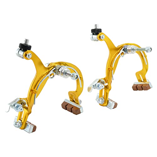 Dia Compe Mx1000 Side Pull Caliper Brake Set (F+R) For Old School Bmx, Gold, Dp2509-Fr #TOP3
