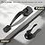 Brotima Black Front Door Handle, Door Handle Exterior, Single Cylinder Front Door Handles Only, Matte Black Front Door Handle No Lock
