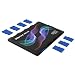 DiMeCard micro8 microSD Memory Card Holder - COLOR WAVE EDITION (Ultra thin credit card size holder, writable label)