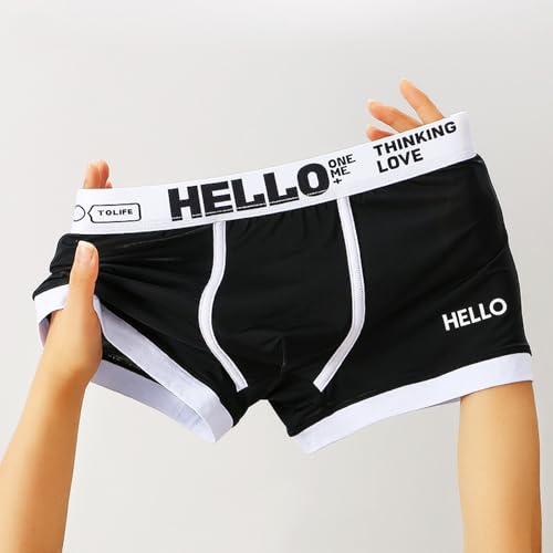 Calzoncillos bóxer transpirables de seda de hielo de secado rápido Greabuy 4