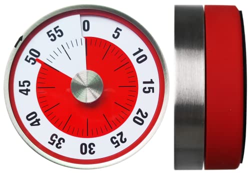 Ilakia 60-Minutes Visual Timer, Kitchen Timer For Cooking, Classroom Timer For Kids (3.1" Big Screen), Mechanical Countdown Timer With Magnetic, Time Management Tool For Kids, Toddler, Autism, Adhd #TOP13