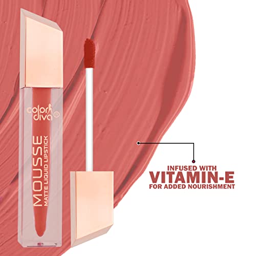 Image of Adbeni Value Pack, Mousse Matte Liquid Lipstick With Eyeliner & Mascara, 5.5ml Each | Long Lasting, Water & Smudge Proof, Light Weight, 14 Hour Long Stay, Pack Of 3 (Normally Nude 147)