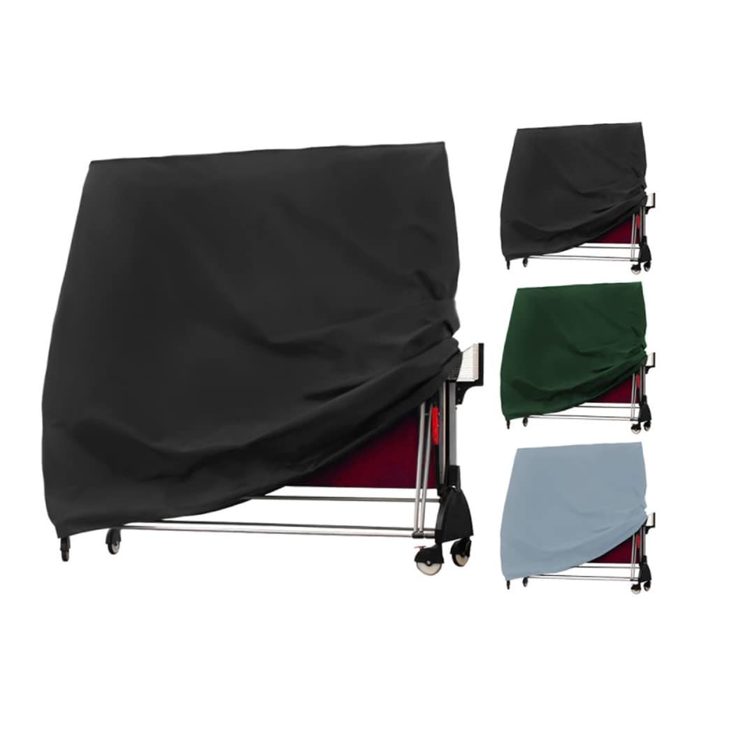 J&C Table Tennis Cover, 420D Ping Pong Table Cover Waterproof, Outdoor Table Tennis Covers, Heavy Duty Ping Pong Table Cover for Outside (Green)