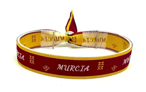 Movilear Pulsera Cierre Metalico Ajustable Unisex Hombre y Mujer Regulable Bandera Murciana Murcia