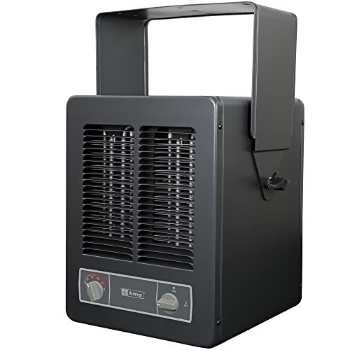King Kbp2406-3Mp Kbp Multi-Wattage Compact Unit Heater, 5700W / 240V / 1-3 Ph, Onyx Gray #TOP2