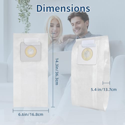 15 Pack Style 7 Vacuum Cleaner Bags Replacement for Bissell PowerForce Upright Vacuums 1739 3522 3525 3545 3550 3554 6592 Series, Replace Part # 32120 by Leacheery - Image 3