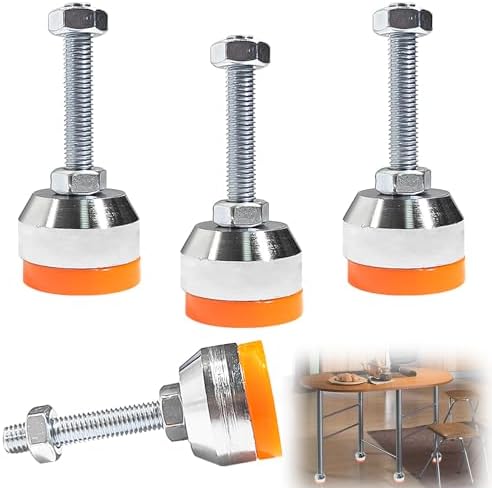 4x Höhenverstellbare Möbelbeine Weiß - Aluminium Füße Für Sofa Und Schrank