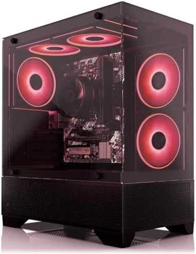 OVERCLOCK Start Computer Gaming PC Assemblato AMD Ryzen 5 3400G, Grafica 4K Vega, 16 GB RAM, 512GB SSD, PSU 500W 80PLUS, WiFi, PC da Gaming, Win 11 Pro
