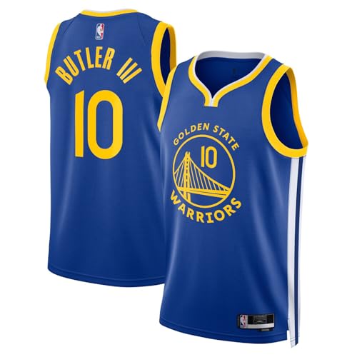 Jimmy Butler Golden State Warriors NBA Kids Youth 8-20 Blue Icon Edition Swingman Jersey (US, Numeric, 14, 16, Regular, Blue)