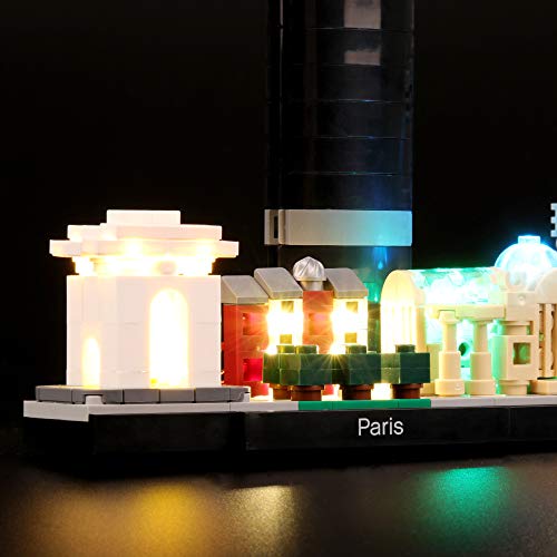 BRIKSMAX Led Lighting Kit for Architecture Paris Skyline Collection - Compatible with Lego 21044 Building Blocks Model- Not Include The Lego Set - Thumbnail 5