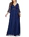 Women Plus Size Maxi Navy Blue Long Lace Boho Bridesmaid Wedding Guest Bohemian Flowy Photoshoot Summer Evening Party Hippie Dresses