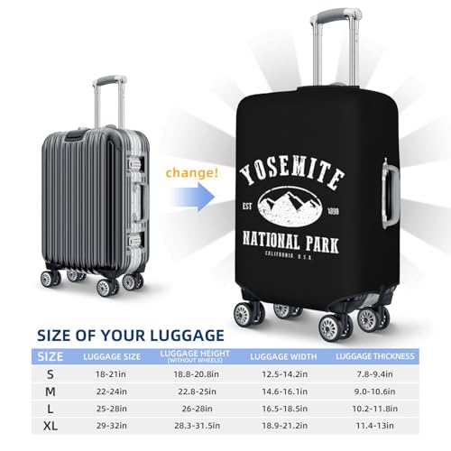 Yosemite National Park Luggage cover Protective cover Anti-scratch luggage cover Fits 18-32 inch luggage2