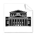 The Moscow Theatre Outline Pattern Cleaning Cloth Phone Screen Glasses Cleaner 5pcs