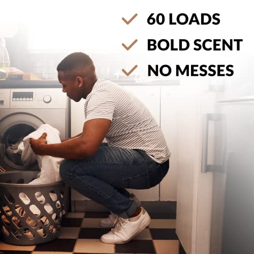 Savage For Him Laundry Detergent Sheets - No Plastic Jug, Compact & Travel-Friendly, Warrior Scent - 30 Sheets (60 Loads) #TOP4
