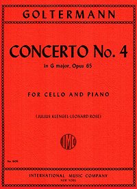 Concerto no. 4 in G major, op. 65: For cello and piano