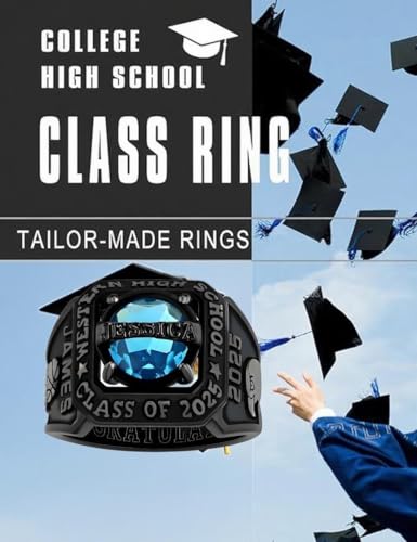 Premium Black Custom Class Ring 925 Sterling Silver or 10K Customized High School College University Men's Class Rings High School College University with Name and Pattern Exquisite Graduation Gifts2
