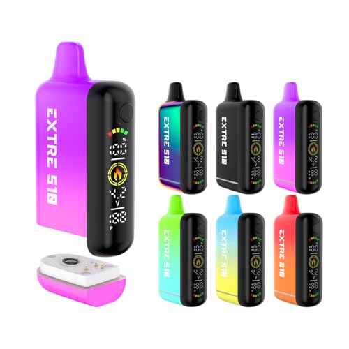 EXTRE 510 ISCREEN dq^oR xCv { 510Ki Kp CBD Ag}CU[ XeX obe[ bh VAPE xCv  LEDXN[ 650mAh F|CU[ jR`[ ^[Ȃ ()