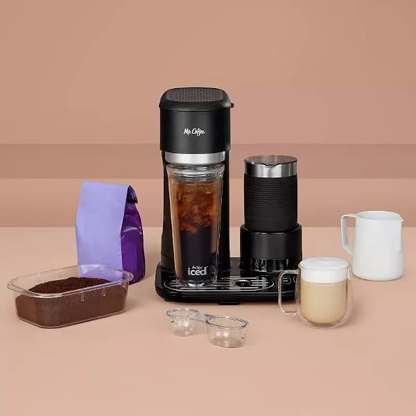 Mr. Coffee 4-in-1 Single-Serve Latte, Iced, and Hot Coffee Maker with Milk Frother and Tumbler Black by Mr. Coffee - Image 5