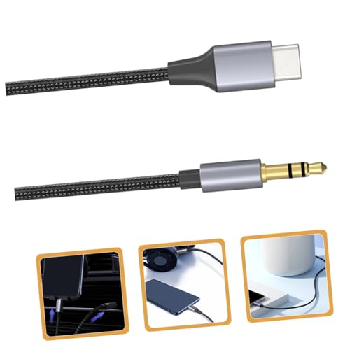 Cable adaptador Type-C de audio Uonlytech compatible con altavoces auriculares y moviles 3