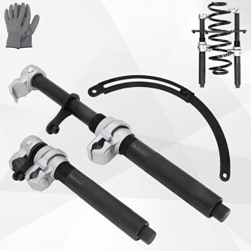 Reluxgo Coil Spring Compressor Tool Automotive 2 Pcs Heavy Duty Macpherson Strut Spring Compressor Set With Safety Bracket For Car Truck Atv Utv, 2200 Lb Capacity, Coil Spring Compression Tool #TOP5