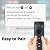 New BN59-01432A TM2360E Solar Voice Remote, Solar-Powered & USB-C Dual Charging Bluetooth Remote Control, Compatible with Samsung 2023-2024 Samsung Neo QLED/OLED Smart TVs - Black