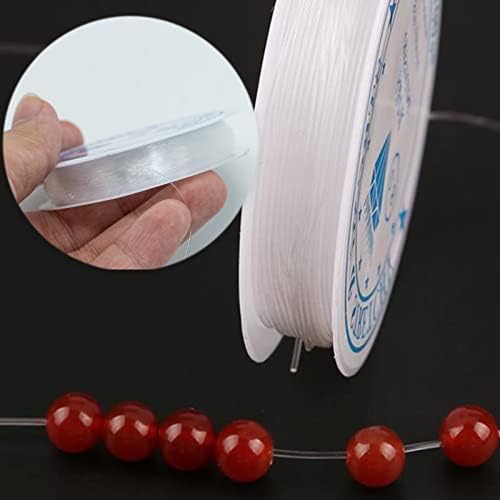 Clear Stretch Elastic 0.4mm 24 metres Elastic Beaded String for DIY Jewellery Making Necklace Bracelet Beading Thread