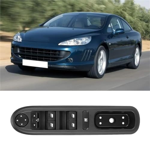Interrupteur commande vitre conducteur gauche en ABS robuste pour 407 - 6