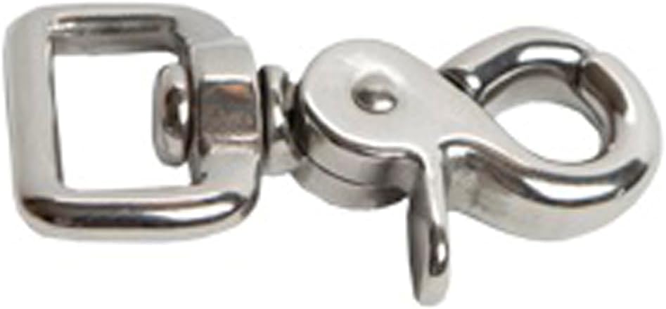 HILASON Heavy-Duty 5/8" Square Eye Trigger Snap Stainless Steel (SS) Rust-Proof Heavy-Duty Tack Hardware (2.5" Long)