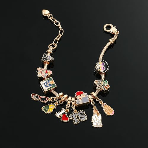 Image of Famous Pop Female Singer Bracelet Blind Box Set - Creative Metal Tay lor Bracelet, Birthday, Christmas Gift for Fans, Female Friends, Collectible Souvenir (C Bracelet Set)