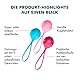 Satisfyer Balls’ - Für mehr Lust, 3,4 cm, 3 Teile, Größe:3.8, Farbe:Bunte Einzelkugel