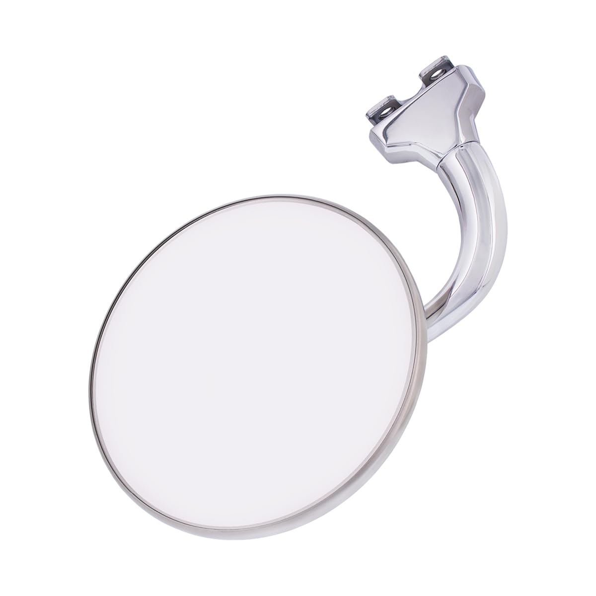 United Pacific C5001 4” Stainless Steel Curved Arm Peep Mirror, Chrome Plated, Easy Install, Flat Mirror Glass – ONE Mirror