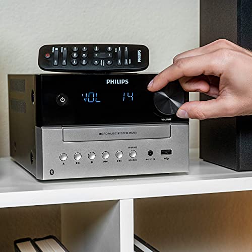 Philips Bluetooth Stereo System for Home with CD Player, MP3, USB, Audio in, FM Radio, Bass Reflex Speaker, 18W, Remote Control Included - Thumbnail 4