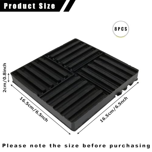 Laniakea LAUS-RUBBERPADS-8PCS-BK-220723 8Pcs Anti-Vibration Pads thumb #1