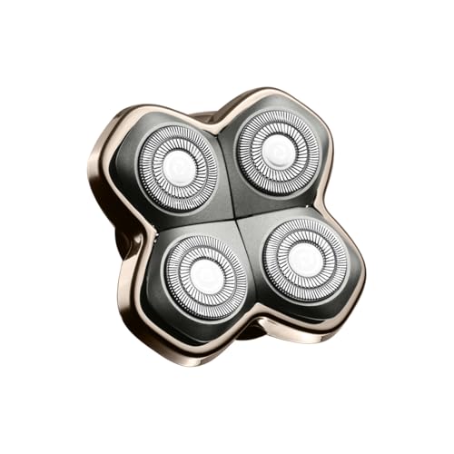 Shaver 4-Head Replacement Blade，Compatible with Skull Pitbull, Butterfly Kiss Pro & Palm Shavers, Bald Head & Body Electric Razor for Men & Women (1 Pack)