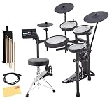 Roland V-Drums TD-17KV2 Electronic Drum Set Bundle with Drum Throne, Drumstick Bag, Audio Cable, 3 Pairs of Drumsticks and Austin Bazaar Polishing Cloth