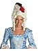 Secret Wishes  Costume Marie Antoinette Wig with Rose, White, One Size