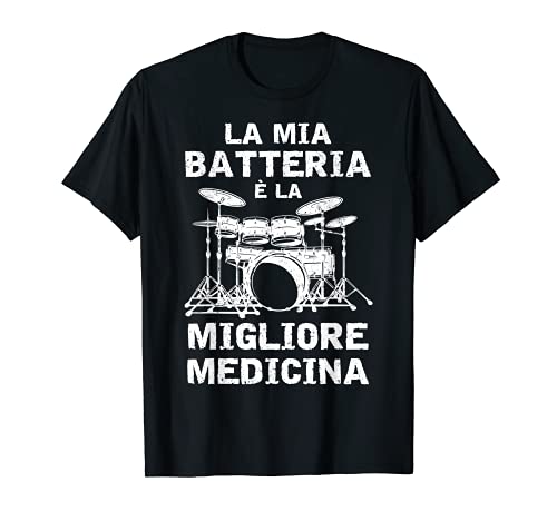 Detti Drummer batería de regalo mejor medicina Camiseta