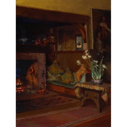 ArtDirect The Inglenook in My Studio (1905-1915) Unframed Art Print Giclee Poster by Mary Hiester Reid - Ready for Framing with Customization Sizes 8x10, 11x14, 15x20, 24x32, 36x48 and 45x60 inches