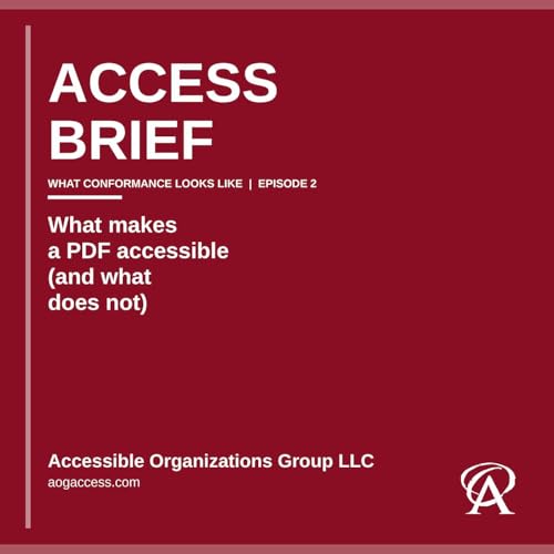What Makes a PDF Accessible (and What Does Not)