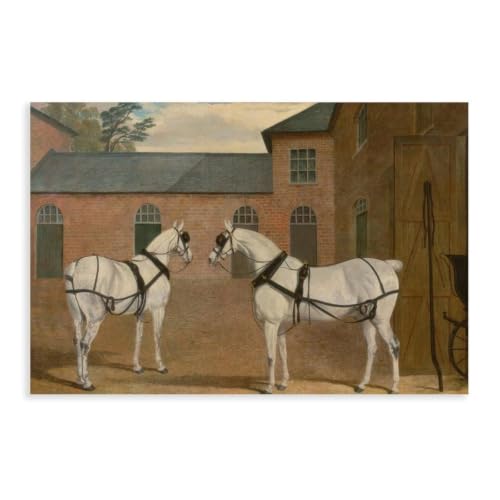Tableau vintage calèche pour une décoration murale de salon élégante