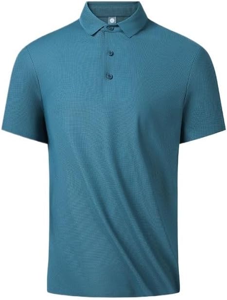 Silk Seamless Men's Button Down Short Sleeved Shirt Active Casual Quick-Drying Top