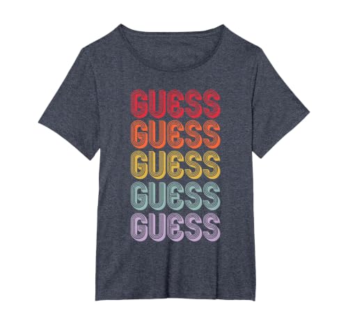 Guess T-Shirt, Women's Plus, Heather Blue, 3X