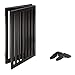 Total Win Freestanding Pet Gate for Dogs with 2PCS Support Feet, Foldable Wooden Dog Gates for Doorways Stairs, Indoor Pet Puppy Safety Fence, Extra Tall, 36 Inches H, 60 Inches W, 3 Panels, Espresso