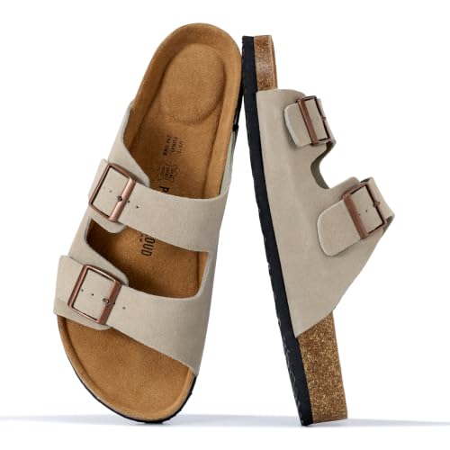 Project Cloud Mens Leather Heritage Slides