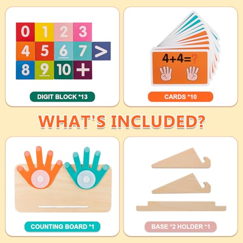 GUEETIC® Preschool Learning Toys for Toddlers 3-4, Educational Math manipulatives Number Counting Blocks for Kids, Montessori Toys for 3-5 Year Old Boys Girls Birthday Gifts - Image 6